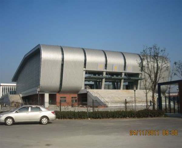 南京鐵道職業技術學院體育館金屬屋面系統